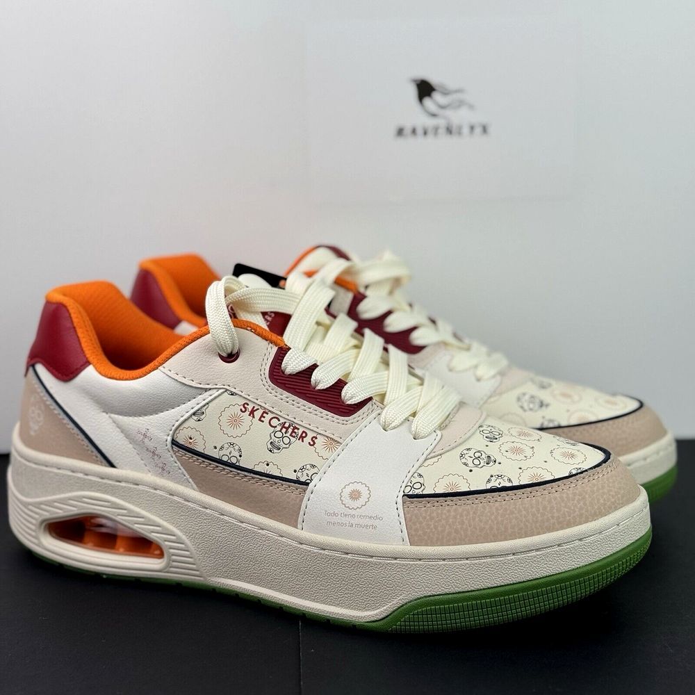 Skechers Street Uno Court Dia De Muertos/Sugar Skull Men' Sneakers Size 10.5 New